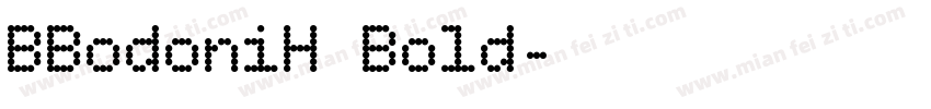 BBodoniH Bold字体转换